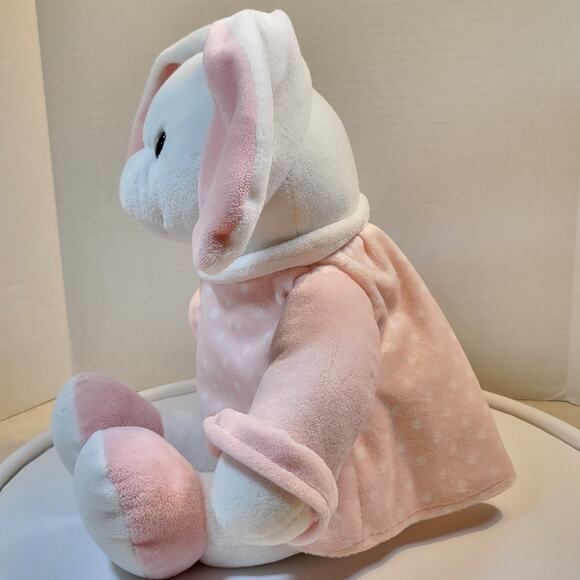 Plush White Pink Bunny Rabbit 16” Soft Toy Stuffed Animal Washable Gulliver - Picture 3 of 16